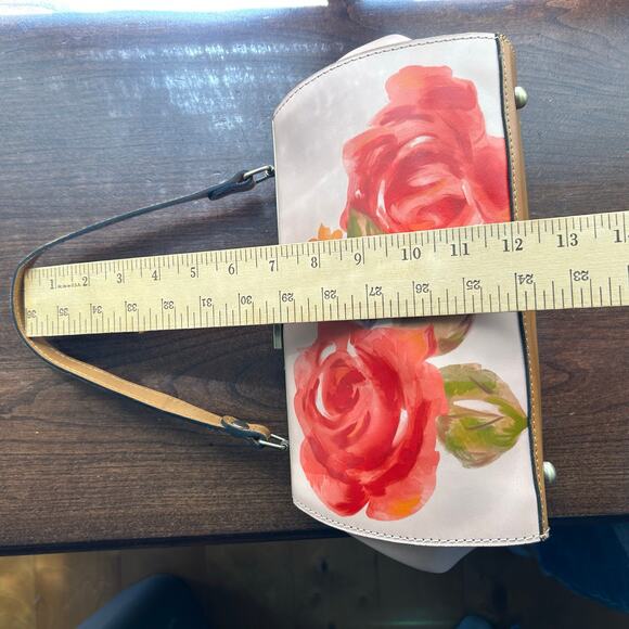 Patricia Nash Floral Crossbody Bag - Red and Green - Picture 13 of 15